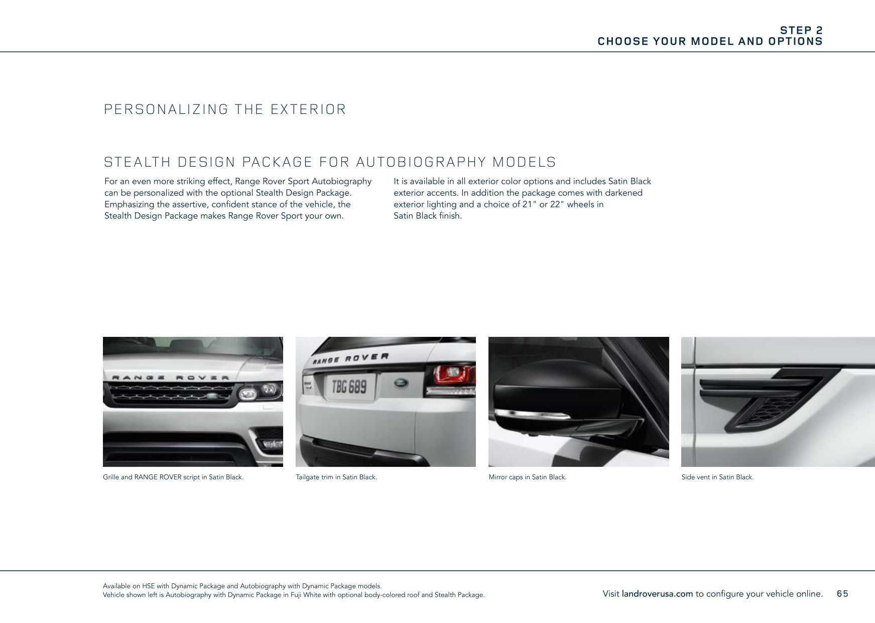 2017 Range Rover Sport Brochure Page 87